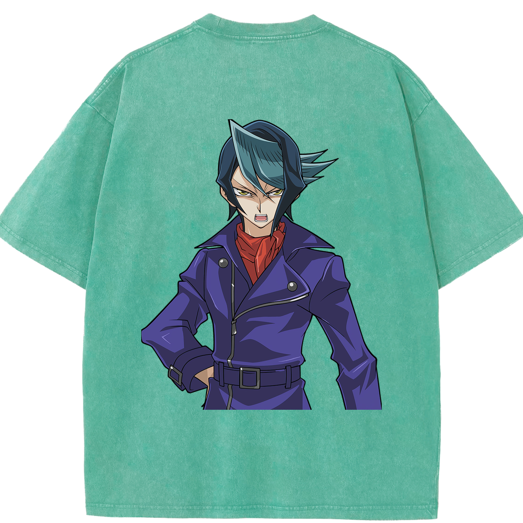 （画像用） 遊☆戯☆王 Yu-Gi-Oh! 綿100% ヴィンテージ風 半袖Tシャツ（背面プリント）